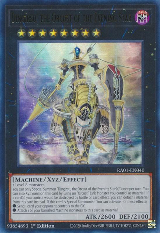 Dingirsu, the Orcust of the Evening Star (UR) RA01-EN040 card from 25th Anniversary Rarity Collection