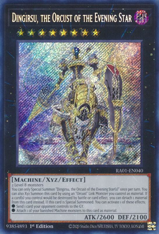 Dingirsu, the Orcust of the Evening Star (Secret Rare) RA01-EN040 card from 25th Anniversary Rarity Collection