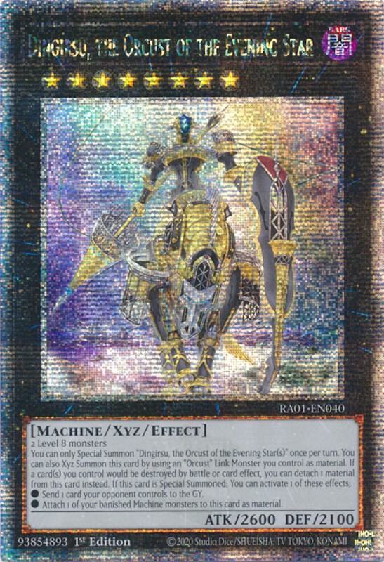 Dingirsu, the Orcust of the Evening Star (Quarter Century Secret Rare) RA01-EN040 card from 25th Anniversary Rarity Collection
