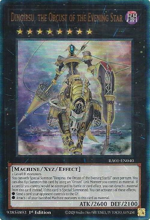 Dingirsu, the Orcust of the Evening Star (PUR) RA01-EN040 card from 25th Anniversary Rarity Collection