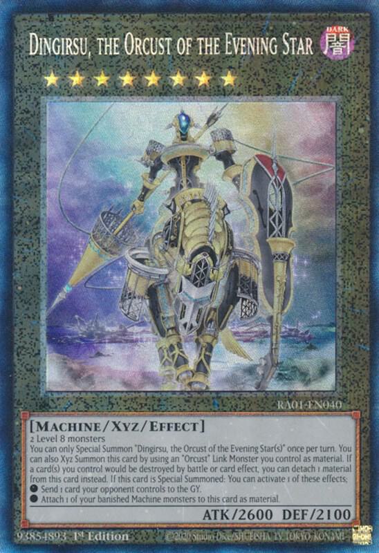 Dingirsu, the Orcust of the Evening Star (PCR) RA01-EN040 card from 25th Anniversary Rarity Collection