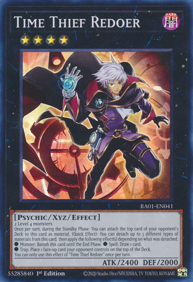 Time Thief Redoer RA01-EN041 card from 25th Anniversary Rarity Collection