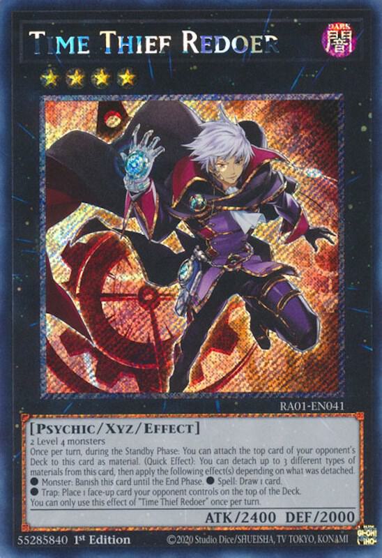 Time Thief Redoer (Platinum Secret Rare) RA01-EN041 card from 25th Anniversary Rarity Collection