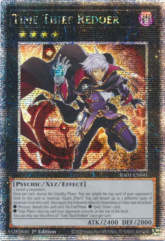 Time Thief Redoer (Quarter Century Secret Rare) RA01-EN041 card from 25th Anniversary Rarity Collection