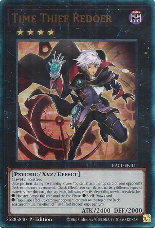Time Thief Redoer (PUR) RA01-EN041 card from 25th Anniversary Rarity Collection
