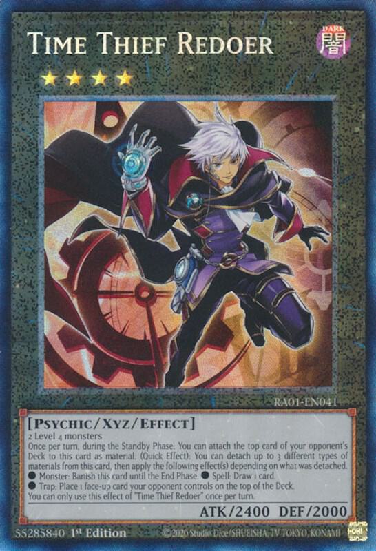 Time Thief Redoer (PCR) RA01-EN041 card from 25th Anniversary Rarity Collection
