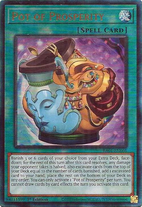 Pot of Prosperity (PUR) RA01-EN066 card from 25th Anniversary Rarity Collection