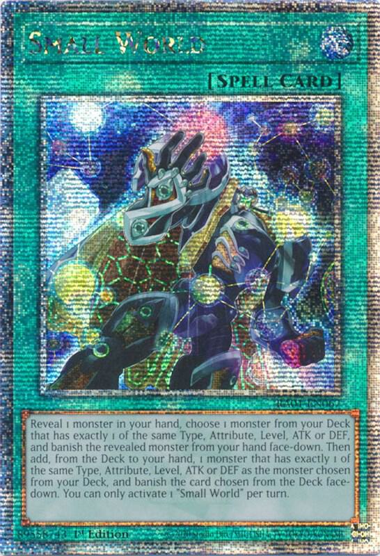 Small World (Quarter Century Secret Rare) RA01-EN067 card from 25th Anniversary Rarity Collection