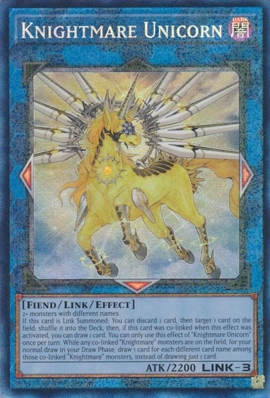 Knightmare Unicorn (PCR) RA01-EN043 card from 25th Anniversary Rarity Collection