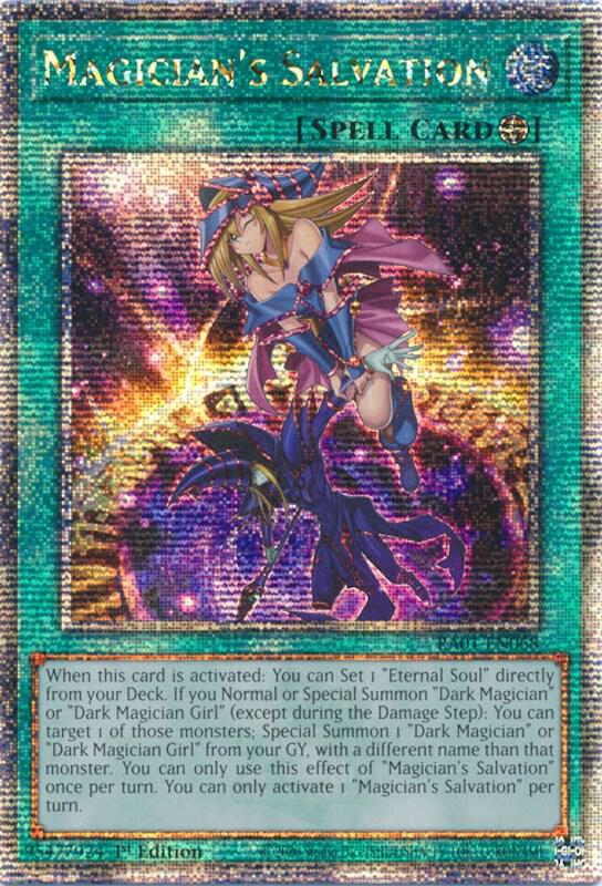 Magician's Salvation (Quarter Century Secret Rare) RA01-EN068 card from 25th Anniversary Rarity Collection
