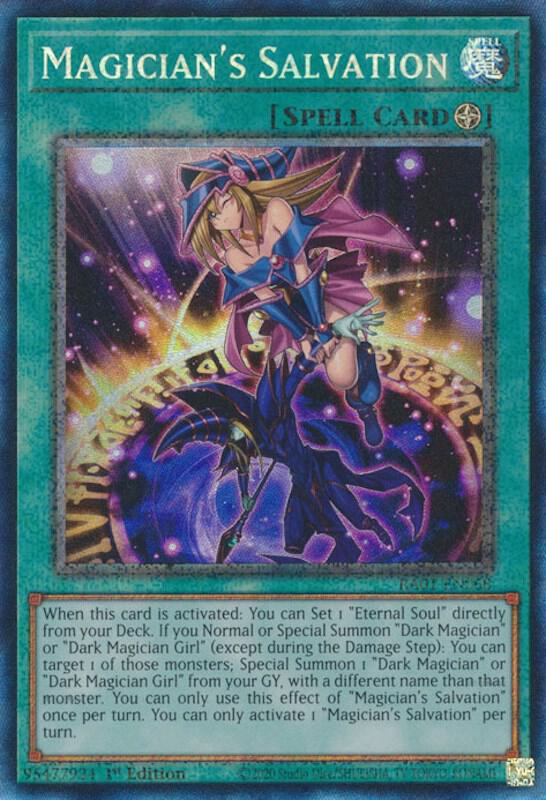Magician's Salvation (PCR) RA01-EN068 card from 25th Anniversary Rarity Collection
