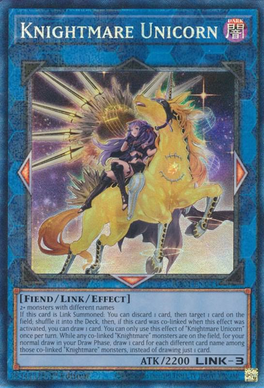 Knightmare Unicorn (Alternate Art) (PCR) RA01-EN043 card from 25th Anniversary Rarity Collection