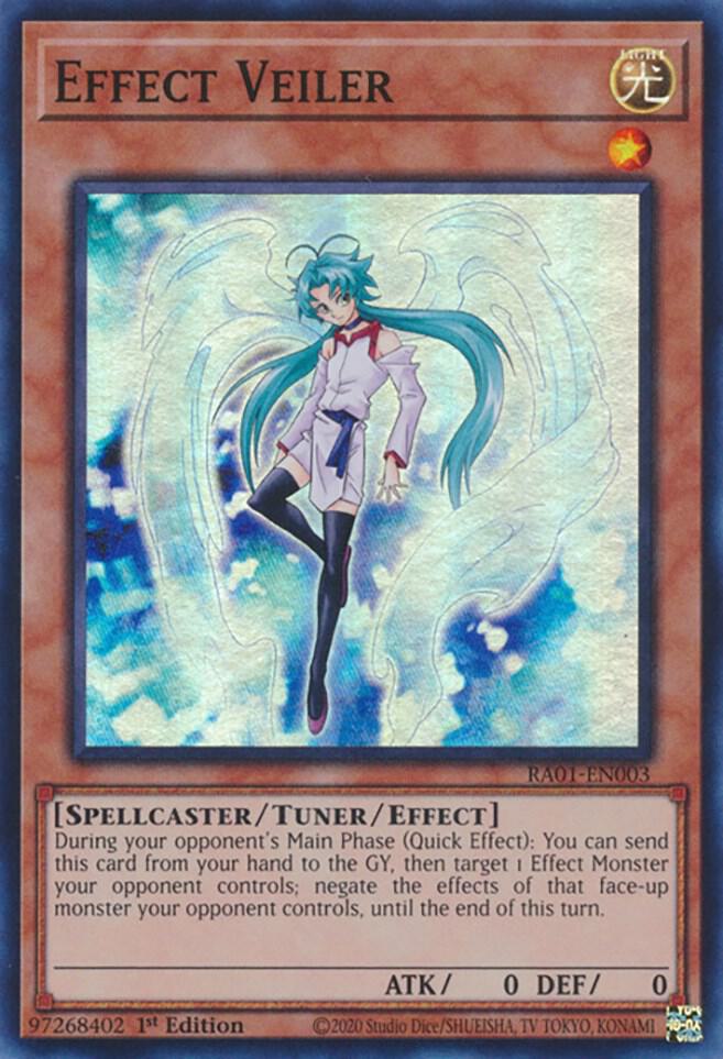 Effect Veiler RA01-EN003 card from 25th Anniversary Rarity Collection
