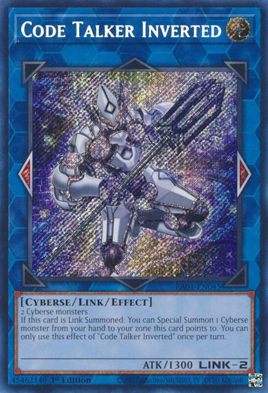 Code Talker Inverted (Secret Rare) RA01-EN045 card from 25th Anniversary Rarity Collection