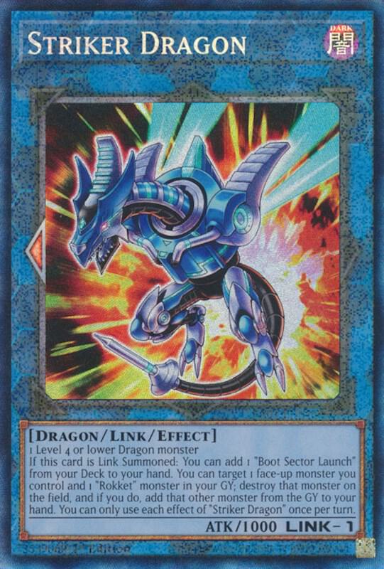 Striker Dragon (PCR) RA01-EN046 card from 25th Anniversary Rarity Collection
