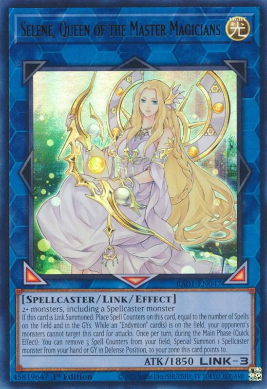 Selene, Queen of the Master Magicians (UR) RA01-EN047 card from 25th Anniversary Rarity Collection