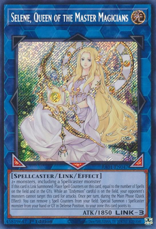 Selene, Queen of the Master Magicians (Secret Rare) RA01-EN047 card from 25th Anniversary Rarity Collection