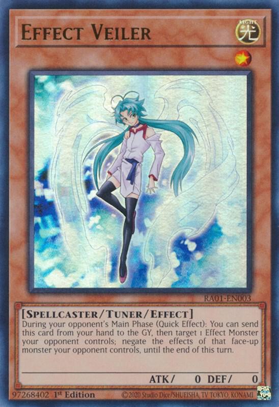 Effect Veiler (UR) RA01-EN003 card from 25th Anniversary Rarity Collection