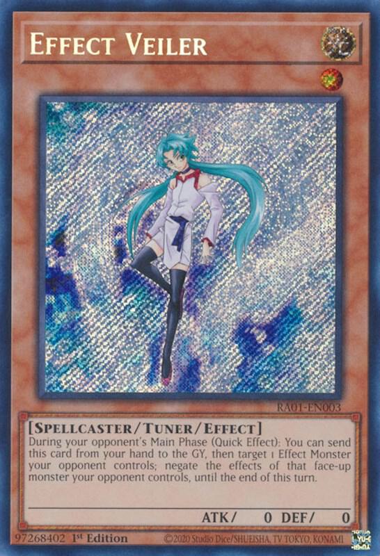 Effect Veiler (Secret Rare) RA01-EN003 card from 25th Anniversary Rarity Collection