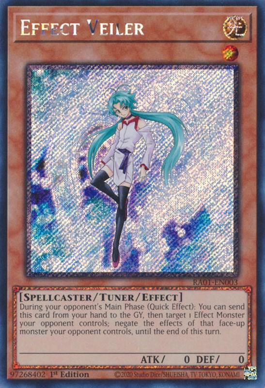 Effect Veiler (Platinum Secret Rare) RA01-EN003 card from 25th Anniversary Rarity Collection