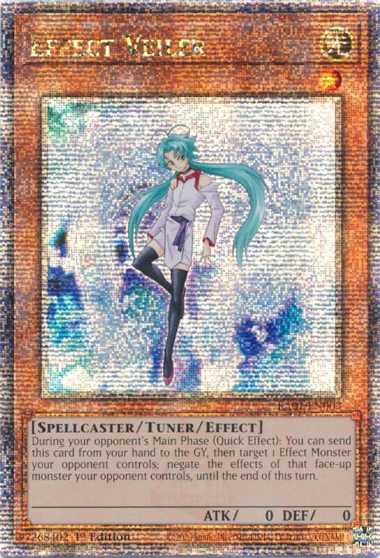Effect Veiler (Quarter Century Secret Rare) RA01-EN003 card from 25th Anniversary Rarity Collection