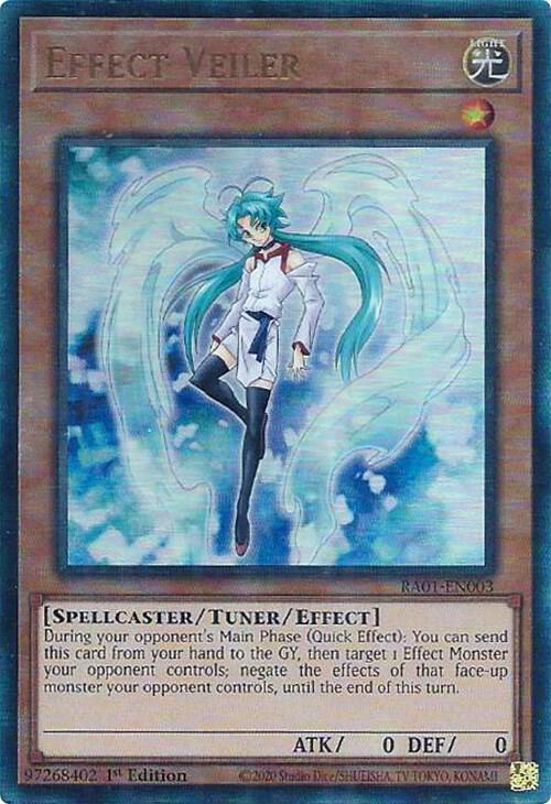 Effect Veiler (PUR) RA01-EN003 card from 25th Anniversary Rarity Collection