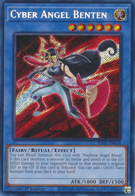 Cyber Angel Benten (Secret Rare) RA01-EN024 card from 25th Anniversary Rarity Collection