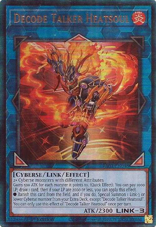 Decode Talker Heatsoul (PUR) RA01-EN048 card from 25th Anniversary Rarity Collection