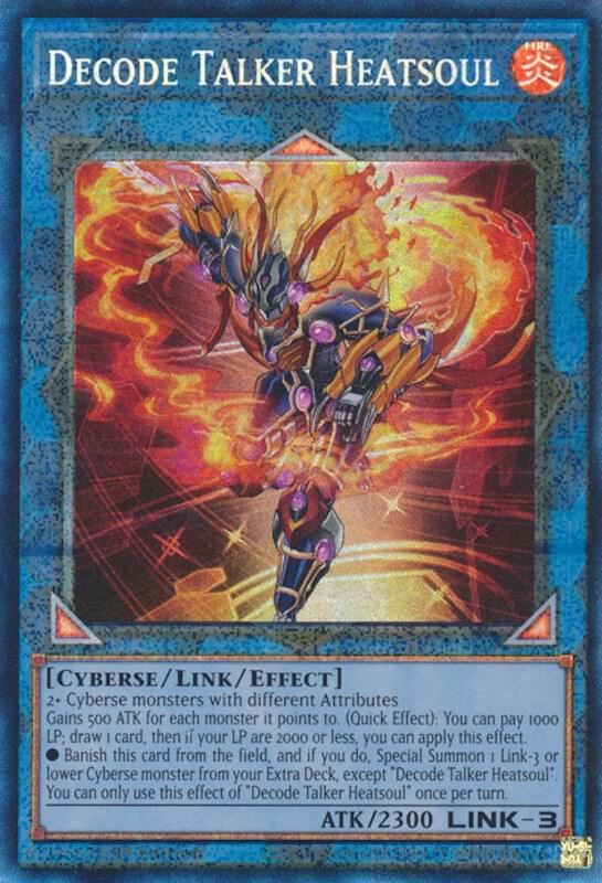 Decode Talker Heatsoul (PCR) RA01-EN048 card from 25th Anniversary Rarity Collection