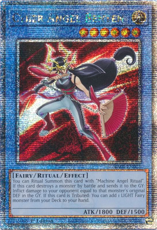 Cyber Angel Benten (Quarter Century Secret Rare) RA01-EN024 card from 25th Anniversary Rarity Collection