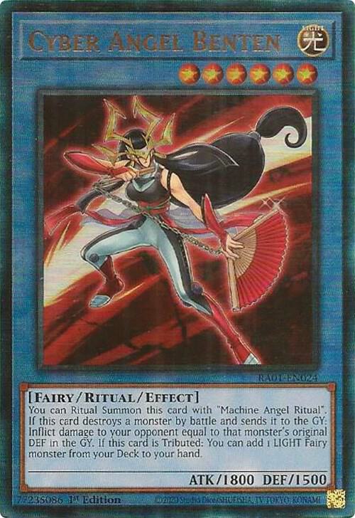 Cyber Angel Benten (PUR) RA01-EN024 card from 25th Anniversary Rarity Collection