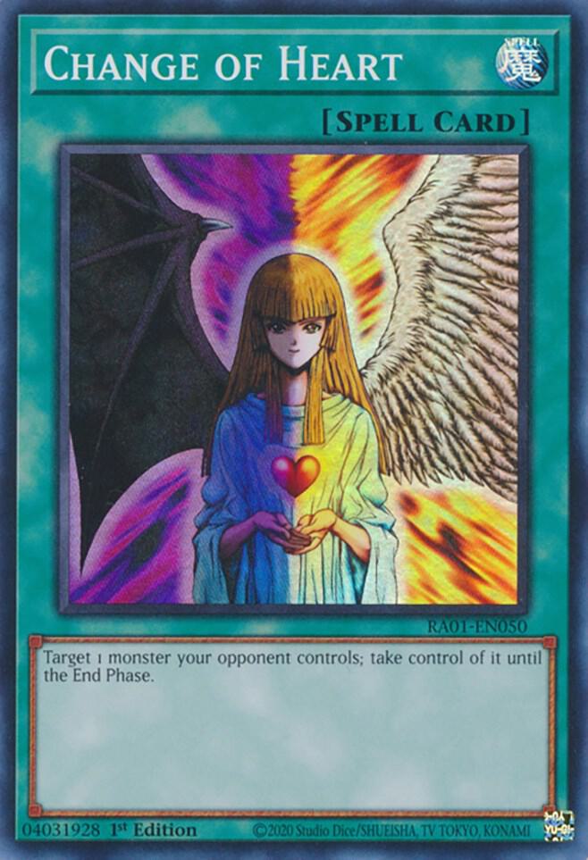 Change of Heart RA01-EN050 card from 25th Anniversary Rarity Collection