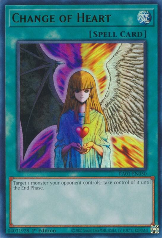 Change of Heart (UR) RA01-EN050 card from 25th Anniversary Rarity Collection