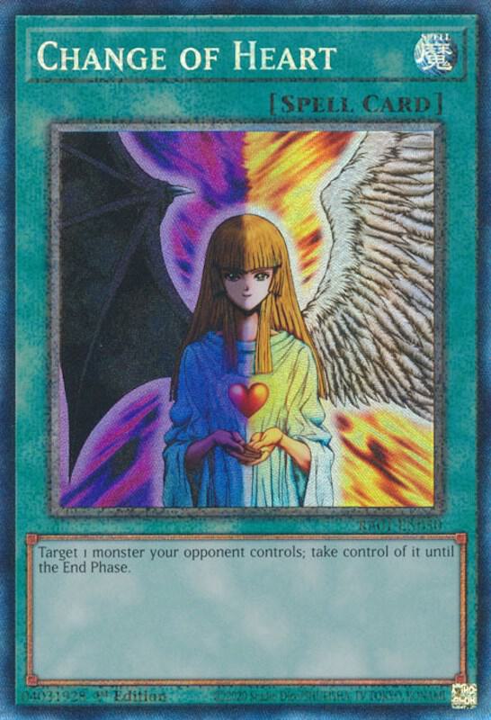 Change of Heart (PCR) RA01-EN050 card from 25th Anniversary Rarity Collection