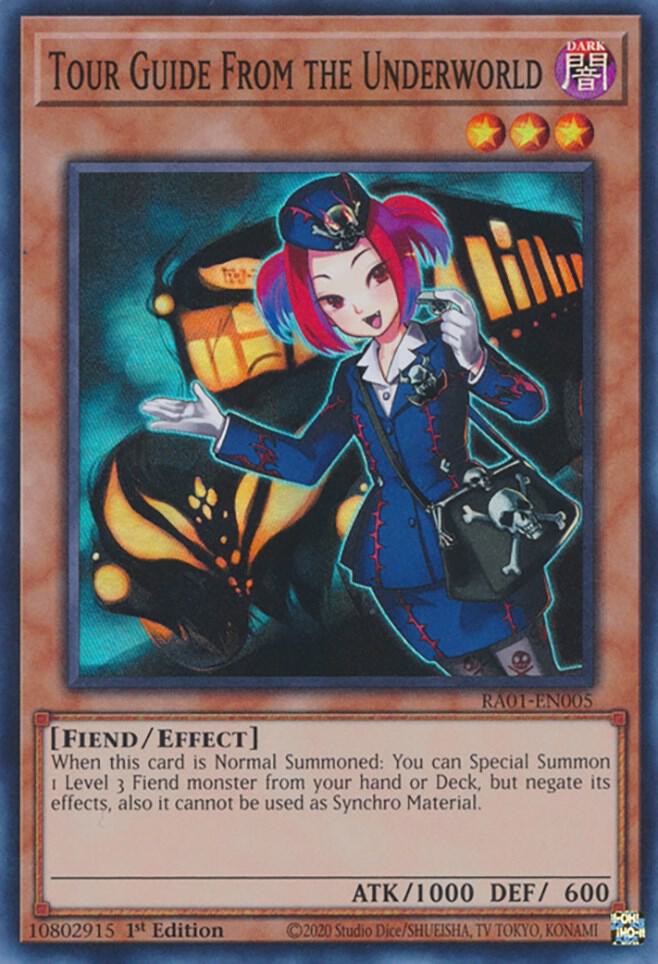 Tour Guide From the Underworld RA01-EN005 card from 25th Anniversary Rarity Collection