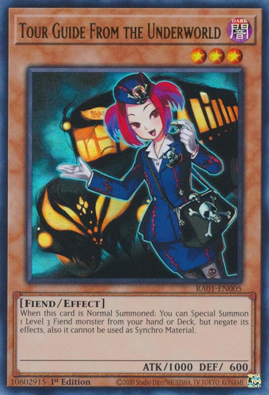 Tour Guide From the Underworld (UR) RA01-EN005 card from 25th Anniversary Rarity Collection