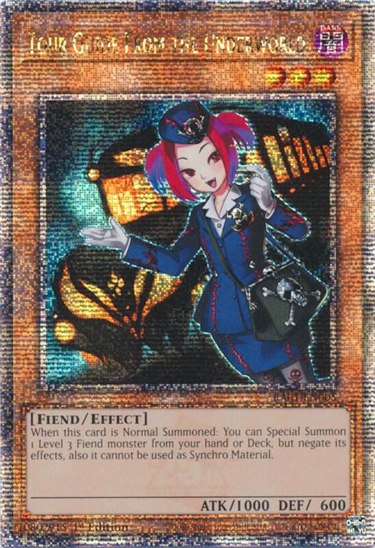 Tour Guide From the Underworld (Quarter Century Secret Rare) RA01-EN005 card from 25th Anniversary Rarity Collection