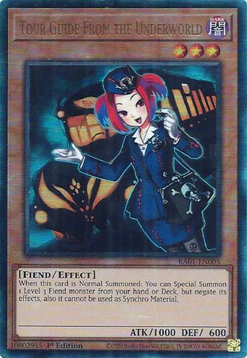 Tour Guide From the Underworld (PUR) RA01-EN005 card from 25th Anniversary Rarity Collection