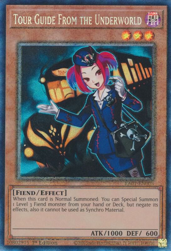 Tour Guide From the Underworld (PCR) RA01-EN005 card from 25th Anniversary Rarity Collection