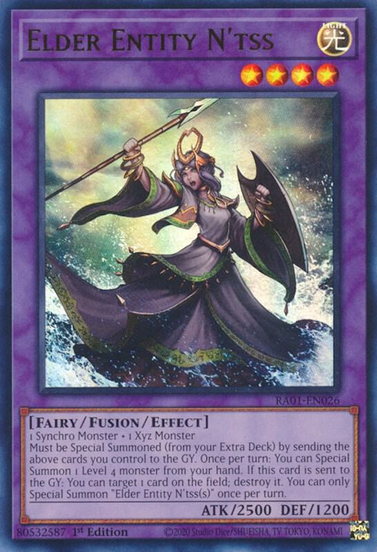 Elder Entity N'tss (UR) RA01-EN026 card from 25th Anniversary Rarity Collection