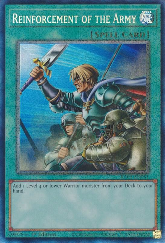 Reinforcement of the Army (PCR) RA01-EN051 card from 25th Anniversary Rarity Collection
