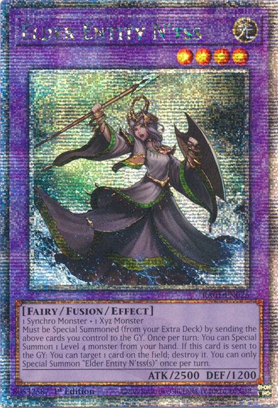 Elder Entity N'tss (Quarter Century Secret Rare) RA01-EN026 card from 25th Anniversary Rarity Collection