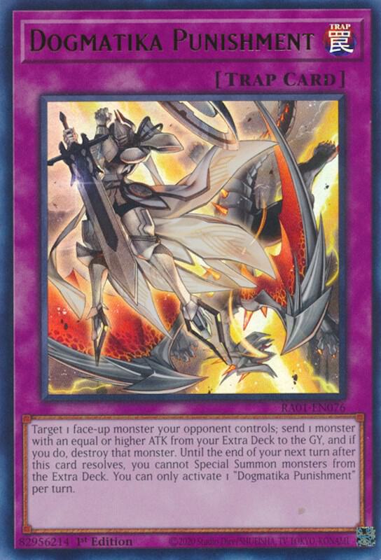 Dogmatika Punishment (UR) RA01-EN076 card from 25th Anniversary Rarity Collection