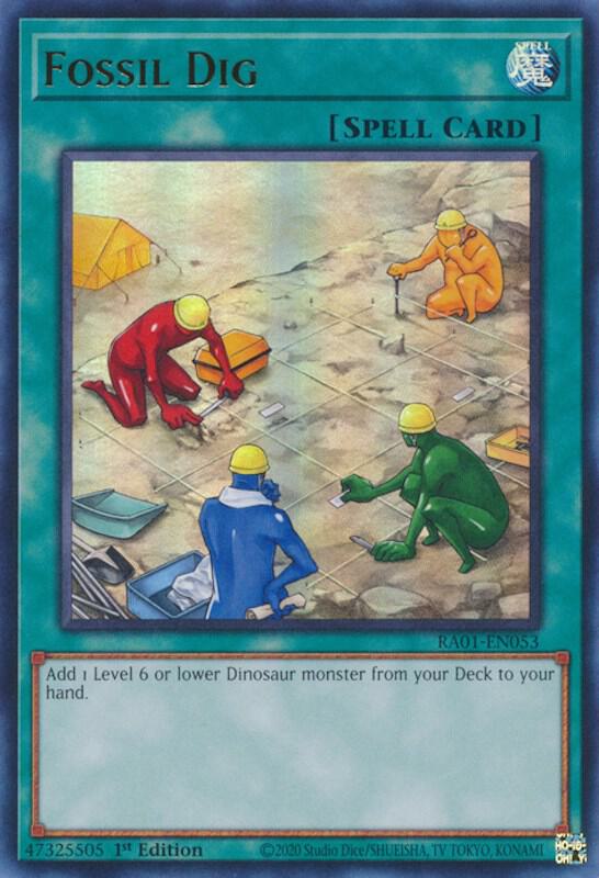 Fossil Dig (UR) RA01-EN053 card from 25th Anniversary Rarity Collection