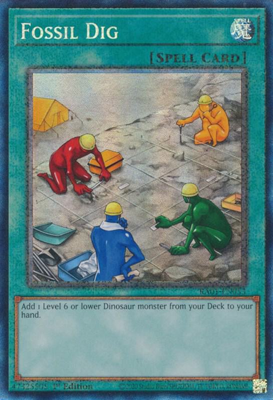 Fossil Dig (PCR) RA01-EN053 card from 25th Anniversary Rarity Collection