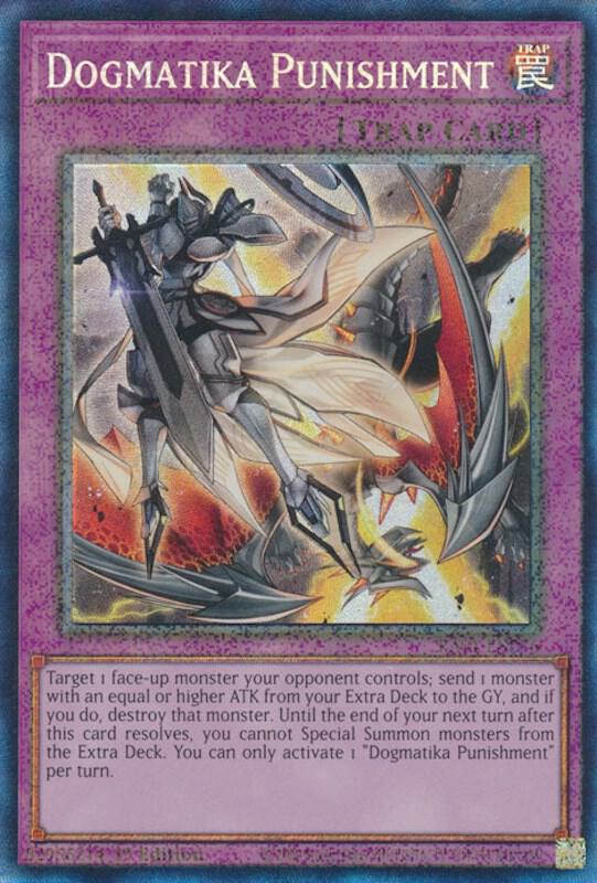 Dogmatika Punishment (PCR) RA01-EN076 card from 25th Anniversary Rarity Collection