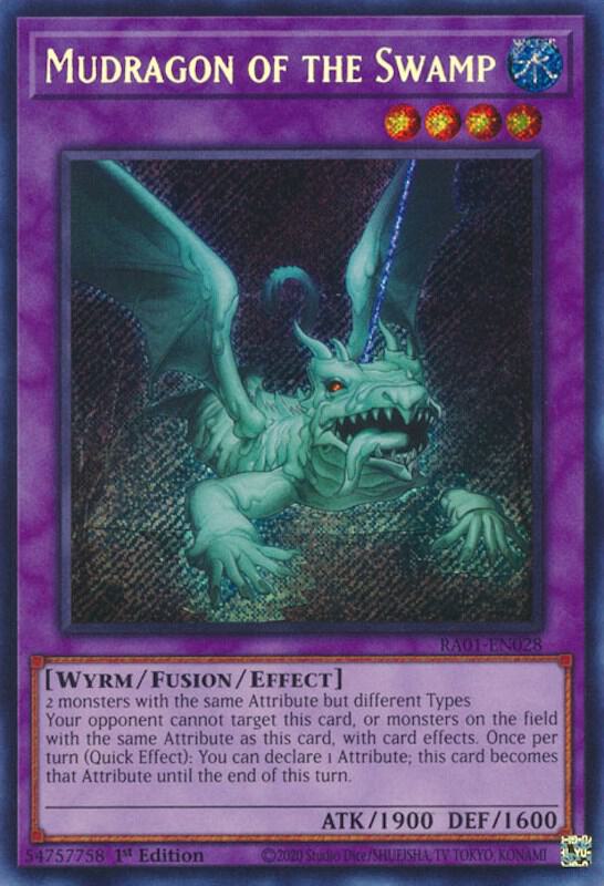 Mudragon of the Swamp (Secret Rare) RA01-EN028 card from 25th Anniversary Rarity Collection