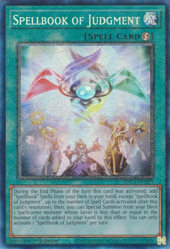 Spellbook of Judgment (PCR) RA01-EN054 card from 25th Anniversary Rarity Collection