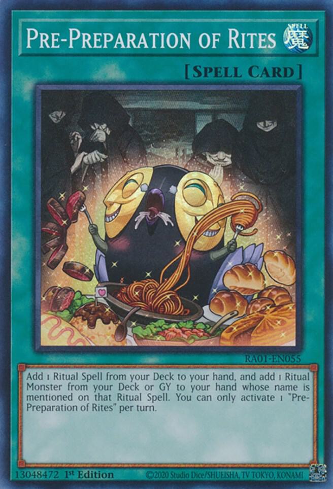 Pre-Preparation of Rites RA01-EN055 card from 25th Anniversary Rarity Collection