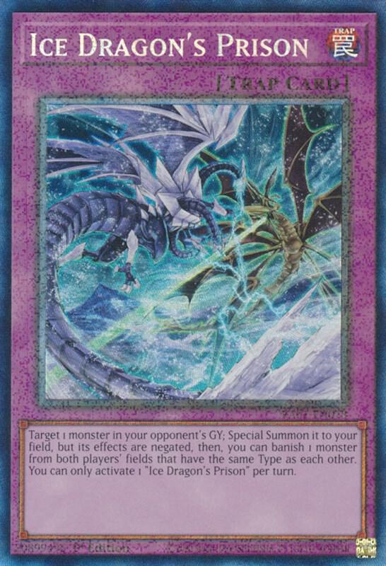 Ice Dragon's Prison (PCR) RA01-EN078 card from 25th Anniversary Rarity Collection